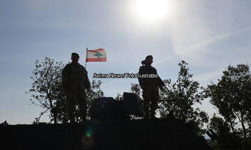 Soldați israelieni lângă granița cu Libanul, pe timp de zi